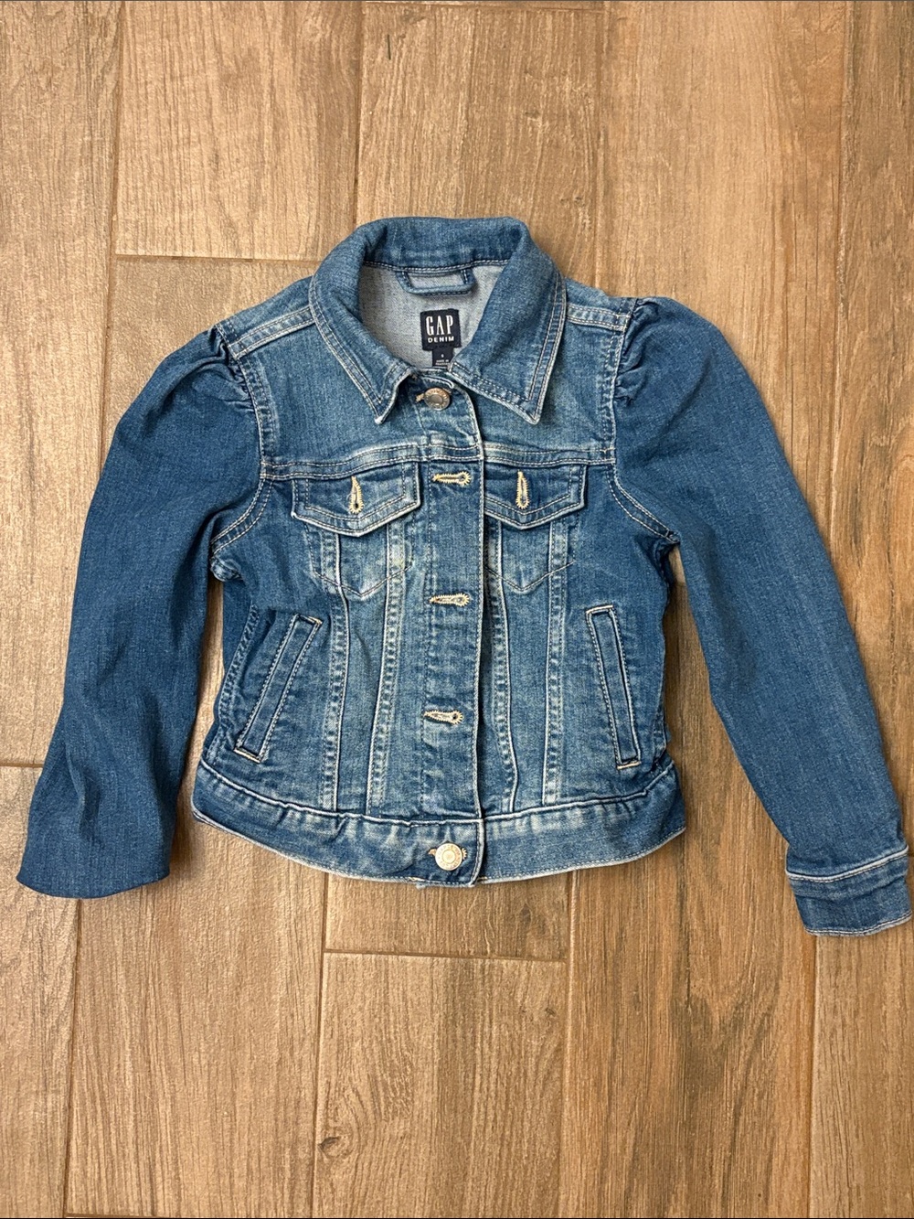 GAP Girls Medium Wash Denim Jacket